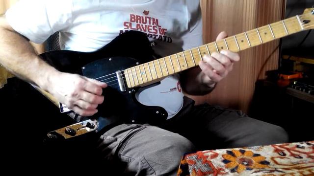 Fender Telecaster with Seimour Duncan pickups after frets full correction. смотреть онлайн