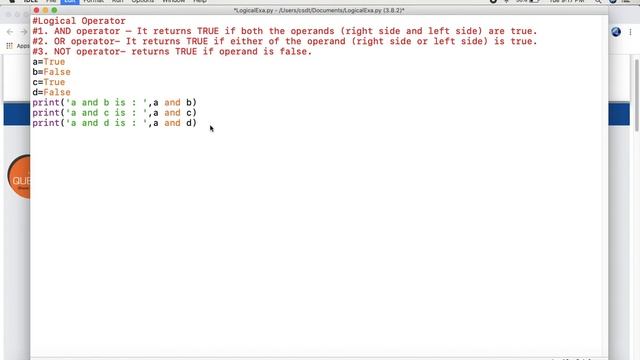 Logical Operator in Python with Examples - Part 7 смотреть онлайн