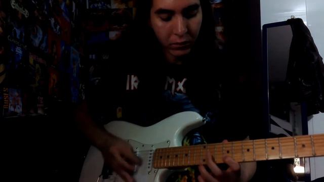 Iron Maiden - powerslave - solos cover смотреть онлайн