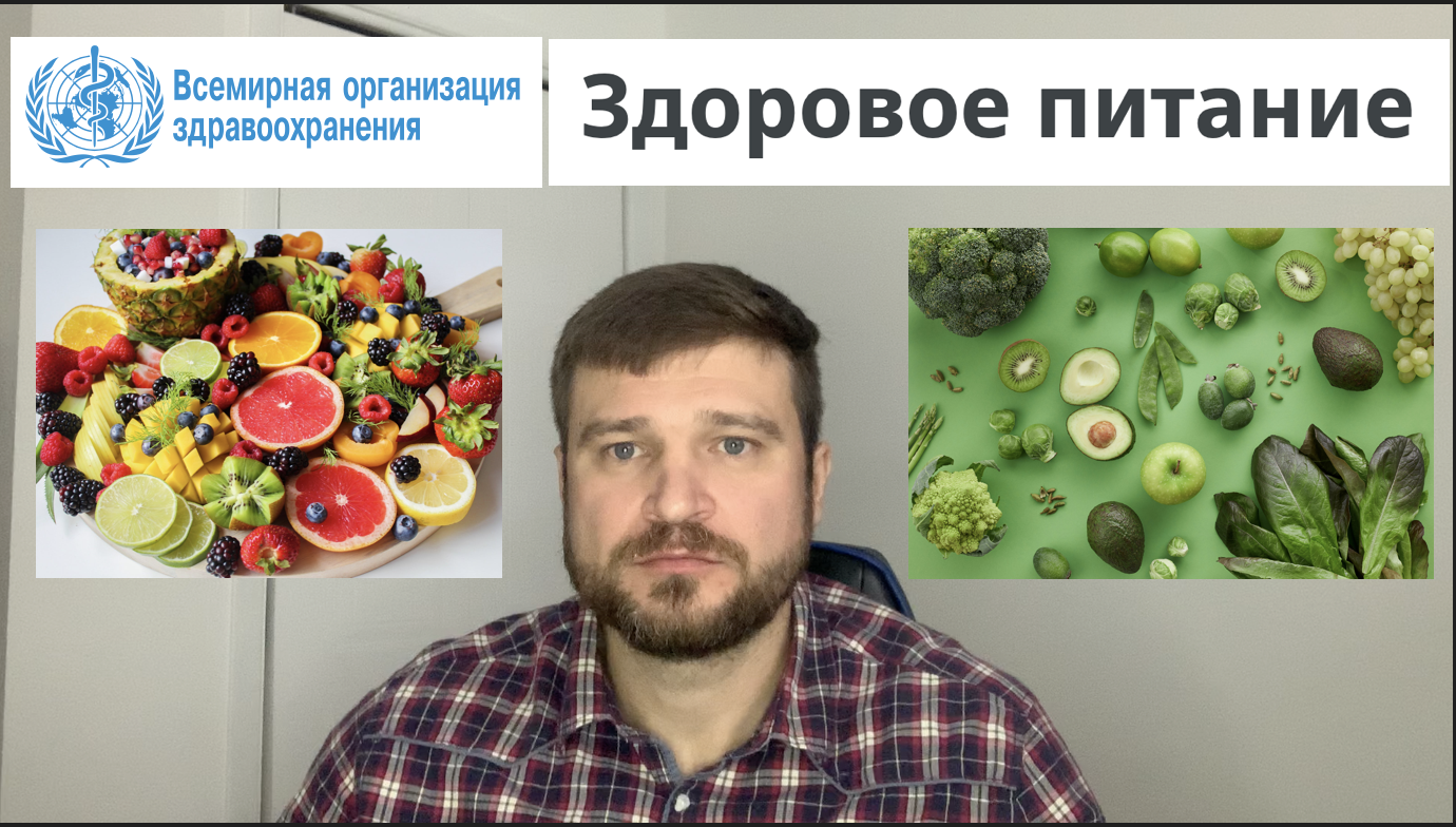 Всемирная Организация Здравоохранения - Как стоит питаться чтобы стать здоровее