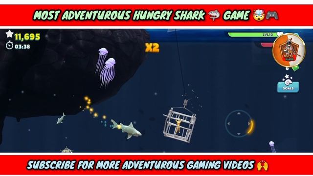 HUNGRY SHARK EVOLUTION GAME ? | GAMEPLAY ? | TRYPTO GAMER смотреть онлайн