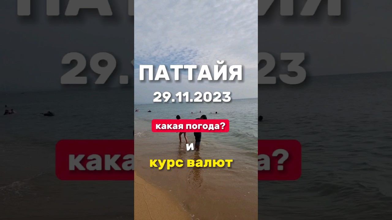 Ежедневные выпуски из Паттайи Погода и курс бата в обменниках Паттайи. #экскурсиивпаттайе смотреть онлайн