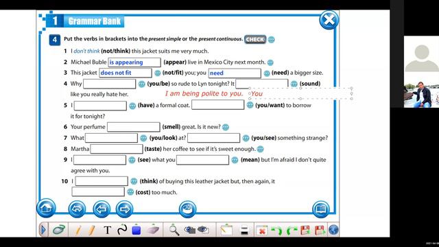 On Screen B 2 U 1 Present Tenses Stative verbs смотреть онлайн