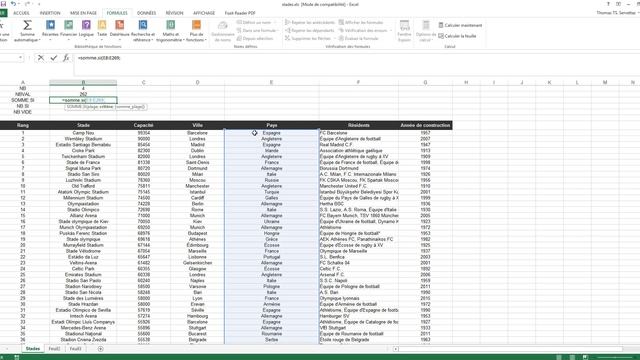 tutoriel Excel 2013 #14 Fonctions statistiques смотреть онлайн