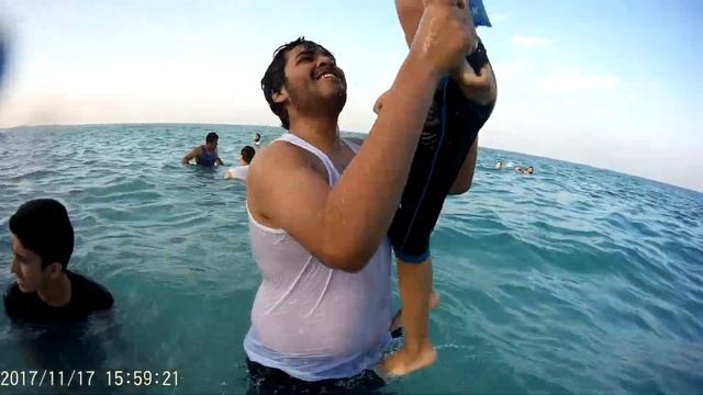 Ras Tanura Swimming Video / Family fun / Sj Cam sj5000x wifi смотреть онлайн