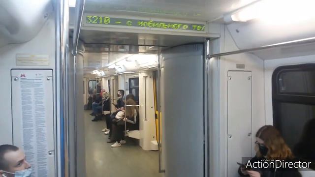 Зарисовка Уходящая эпоха! Вагоны метро 81-740.4 Прощай Русич! на кольцевой линии 2009 - 2021г Москв смотреть онлайн