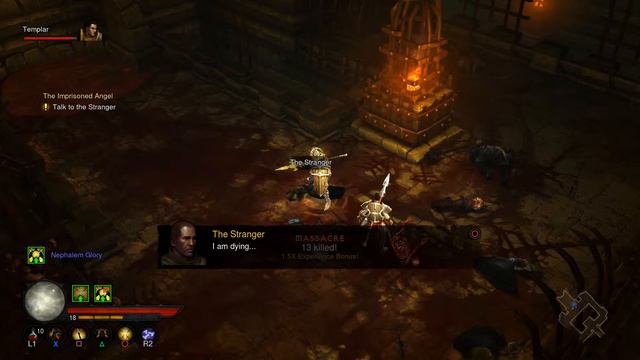Diablo III Ultimate Evil Edition - The Imprisoned Angel: Tyrael Regains "His Mind" via His Sword PS смотреть онлайн