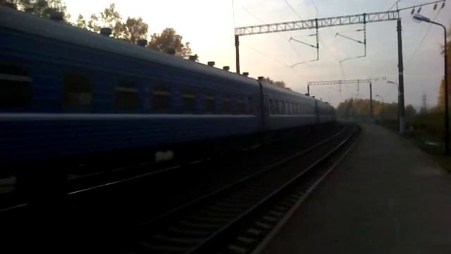 ТЭП70К-0326 с поездом №644Б Минск-Гомель. смотреть онлайн