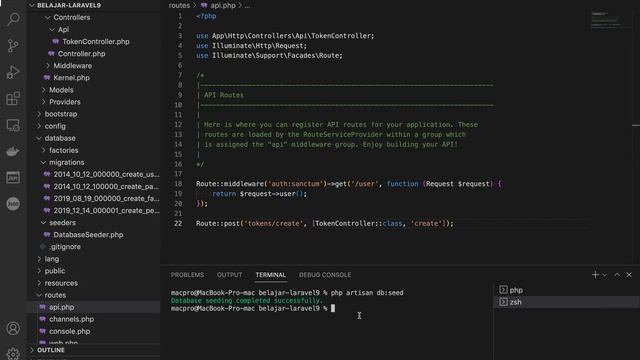 Laravel 9: Api Token Authorization, Abilities Sanctum смотреть онлайн