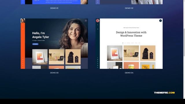ORB - Creative Portfolio WordPress Theme cv theme 13 Build Website смотреть онлайн