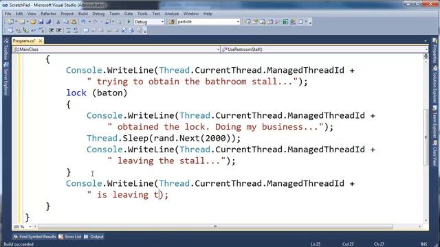 C# - Another Thread Synchronization Example смотреть онлайн