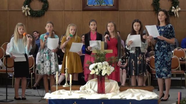 Пение «История Рождества» 12 09 2018 (Автор песни Марин и Марина Севастиян) смотреть онлайн