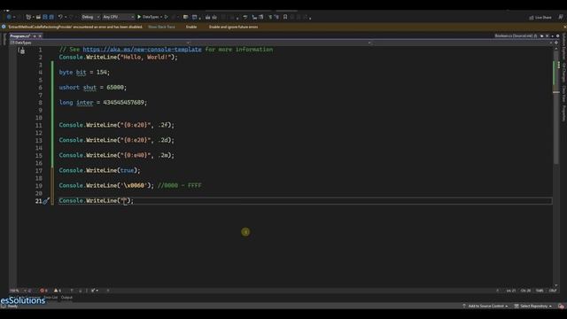 C# Series 004 Data Types (Boolean, Char & Strings) смотреть онлайн
