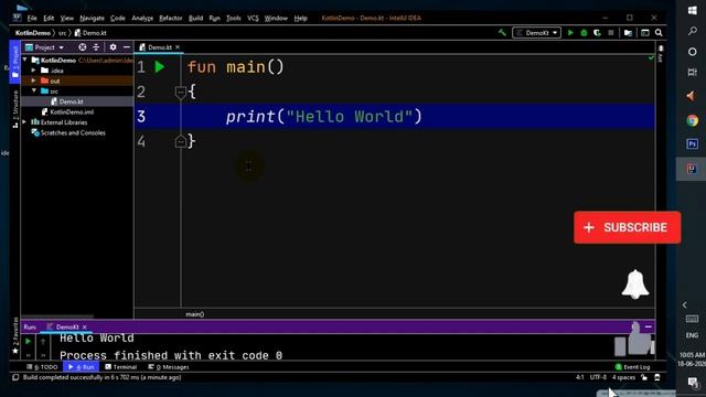 Hello World Program In Kotlin | Hindi | Ashish Bendale смотреть онлайн