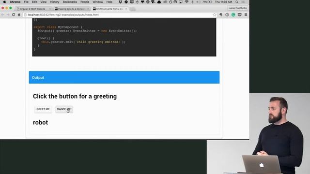 EventEmitter Demonstration - Building Web Applications in Angular 2 смотреть онлайн