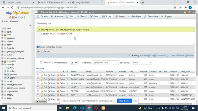 MySQL LCASE() Function In Hindi смотреть онлайн