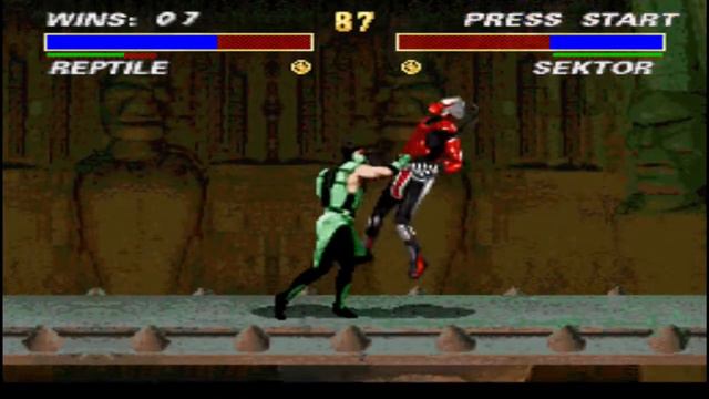 [Hack] UMK3 Deluxe (SNES) - Reptile - Very Hard - No Continues смотреть онлайн