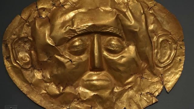 Mask of Agamemnon, Mycenae, c. 1550-1500 B.C.E. смотреть онлайн