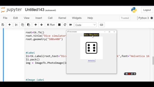 Dice roll game with python | Project with source code | смотреть онлайн