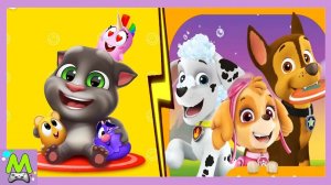 Говорящий Том vs Щенячий Патруль.Один День из Жизни Мультгероев.Какая Игра Круче