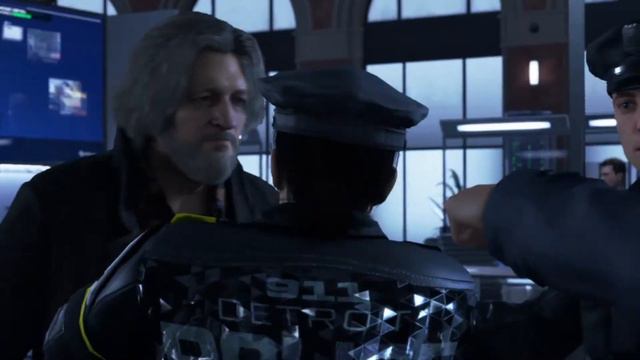 Detroit: Become Human - Hank punches Perkins cutscene смотреть онлайн