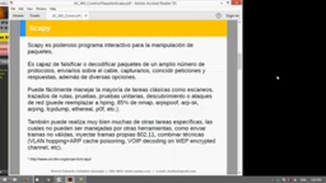 Webinar Gratuito: Construir Paquetes con Scapy смотреть онлайн