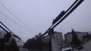 Как проехать троллейбусную стрелку ? Основные спецчасти контактной сети.