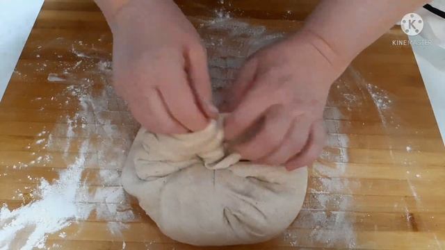 Подовый Пшенично-Ржаной Хлеб на Ржаной Закваске. Вкусный и Ароматный Хлеб. смотреть онлайн