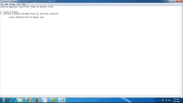 Android beginner tutorial#3 Toast on Button click смотреть онлайн