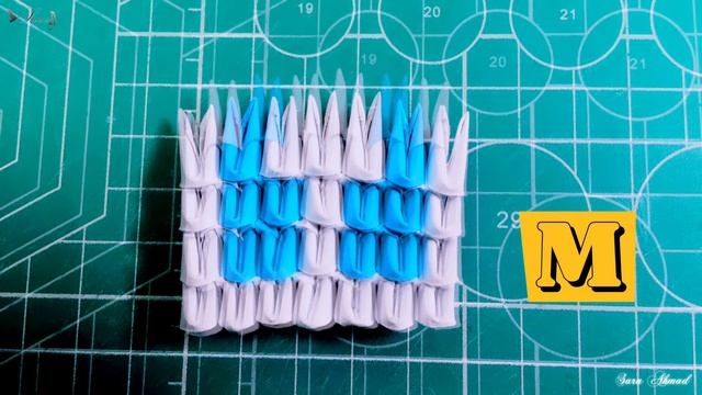 How to make 3d origami Letter ( M ) смотреть онлайн