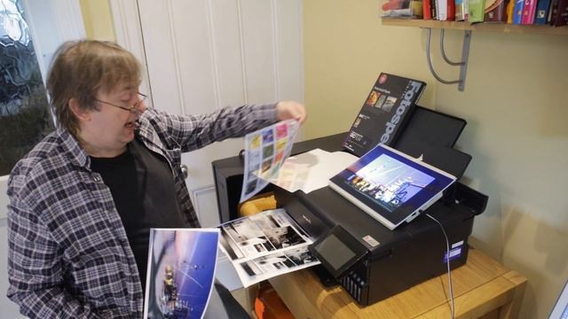 Epson ET-8550 EcoTank printing on contact film for digital negatives and transparencies смотреть онлайн