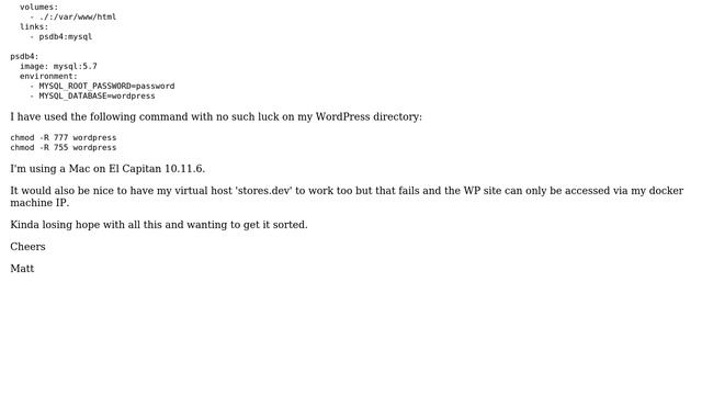 Wordpress: WordPress Permissions on my Local with Docker смотреть онлайн