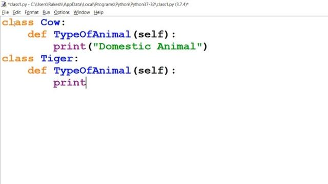 Object Oriented Programming Using Python #7 : Implementation of Polymorphism смотреть онлайн