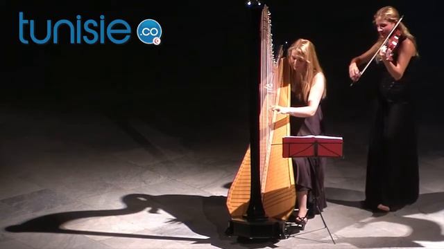 Ouverture De L'Octobre Musical 2014 Par Le Duo Italien Entre Harpe Et Violon