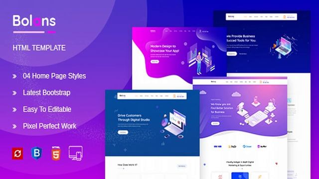 Bolans - HTML5 SASS Template for Startup & Agency | Themeforest Website Templates and Themes смотреть онлайн