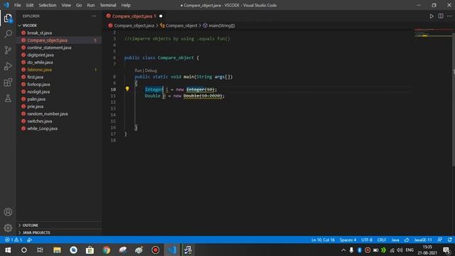 Compare two objects in java | java tutorial for beginners in hindi смотреть онлайн