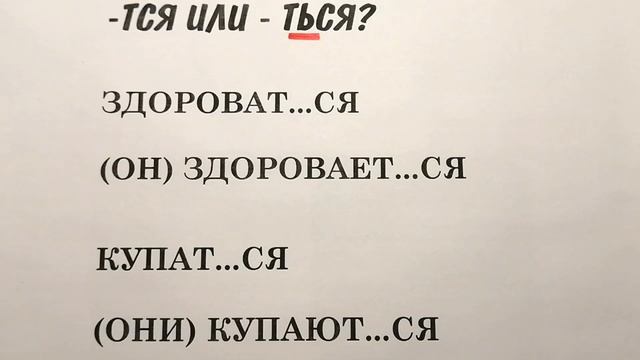 Правописание -ТСЯ или -ТЬСЯ в глаголах смотреть онлайн