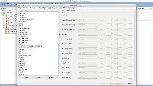 Adding Custom Datatypes to Oracle SQL Developer Data Modeler (SDDM) смотреть онлайн
