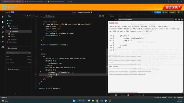 REACT Junior Mock Interview (ft @bawad ) Slow Paced Tutorial - Pure Coding Vibes смотреть онлайн