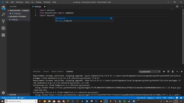 Making a discord bot using Discord.py | Part 1: The Basics смотреть онлайн