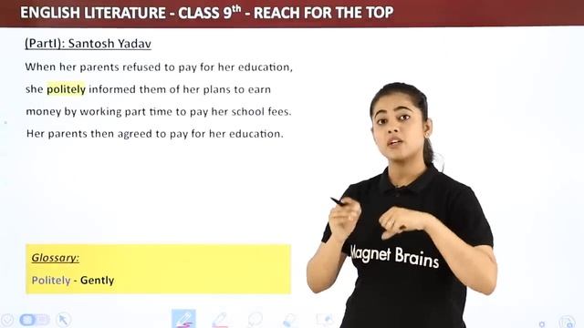 Class 9 English Chapter 8 Explanation | Reach For the Top - Santosh Yadav (Part 1) смотреть онлайн