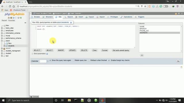 Create DB/Create Table/Insert Data into table using SQL command interface in Bengali смотреть онлайн