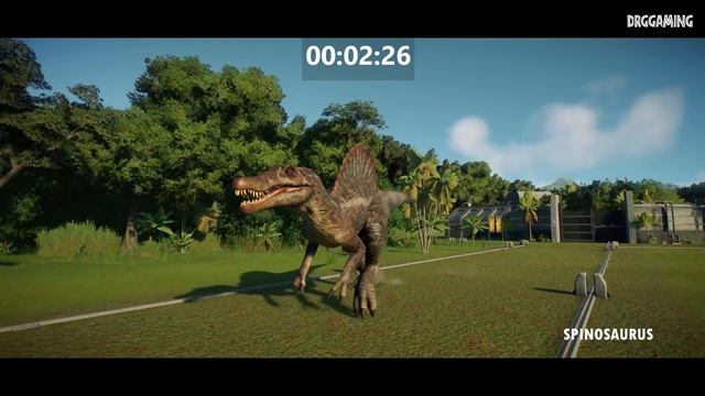 Fastest Theropod in Jurassic World Evolution 2 - Large Category, TREX, SPINO, GIGA, SCORPIUS, SUCHO смотреть онлайн