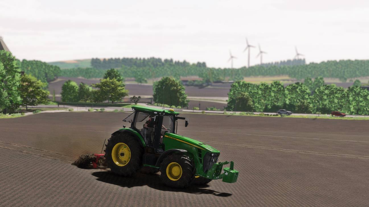 Farming Simulator 22 / Создание технологической колеи на полях John Deere 8345R смотреть онлайн