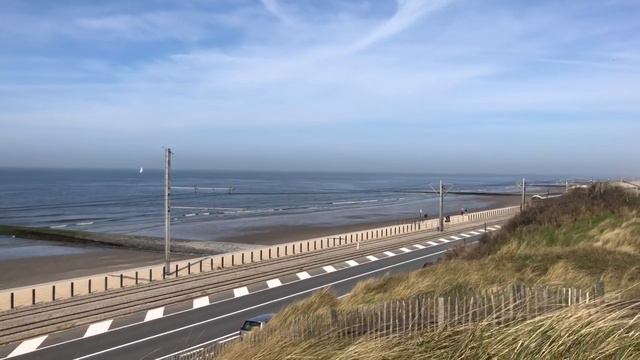 Noord zee🇧🇪Велосипедная прогулка по берегу Северного моря🔹 смотреть онлайн