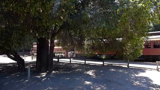 паровоз в редвуд парке штата Калифорния смотреть онлайн