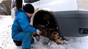 Форд Транзит замена переднего ступичного подшипника Часть 1