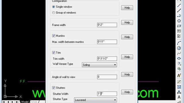 Elevation windows for AutoCAD Demo смотреть онлайн