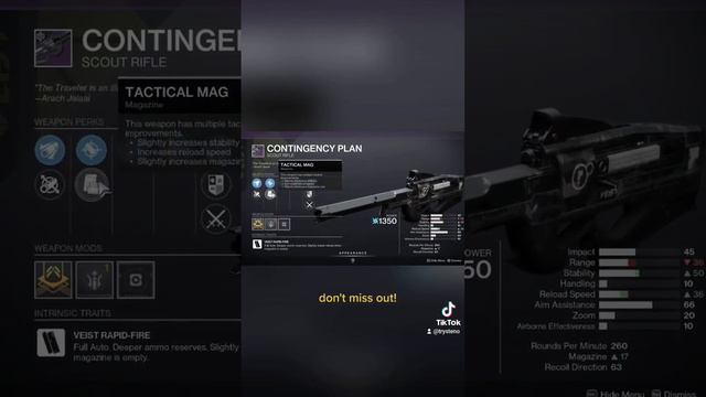 God Roll Contingency Plan #destiny2 #godroll #banshee смотреть онлайн