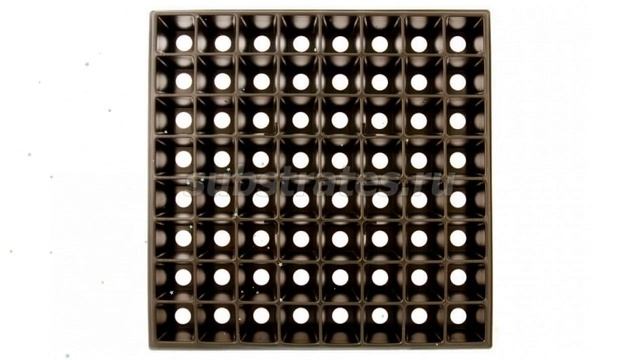 Кассета для рассады 400x400, 64 ячейки (Рассадный сервис) обзор РС0098 смотреть онлайн